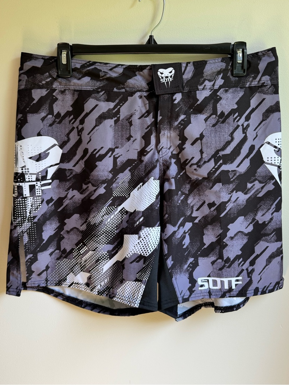SOTF Boxing Shorts Men’s Size XL Training Fight Black, Gray - Picture 2 of 7